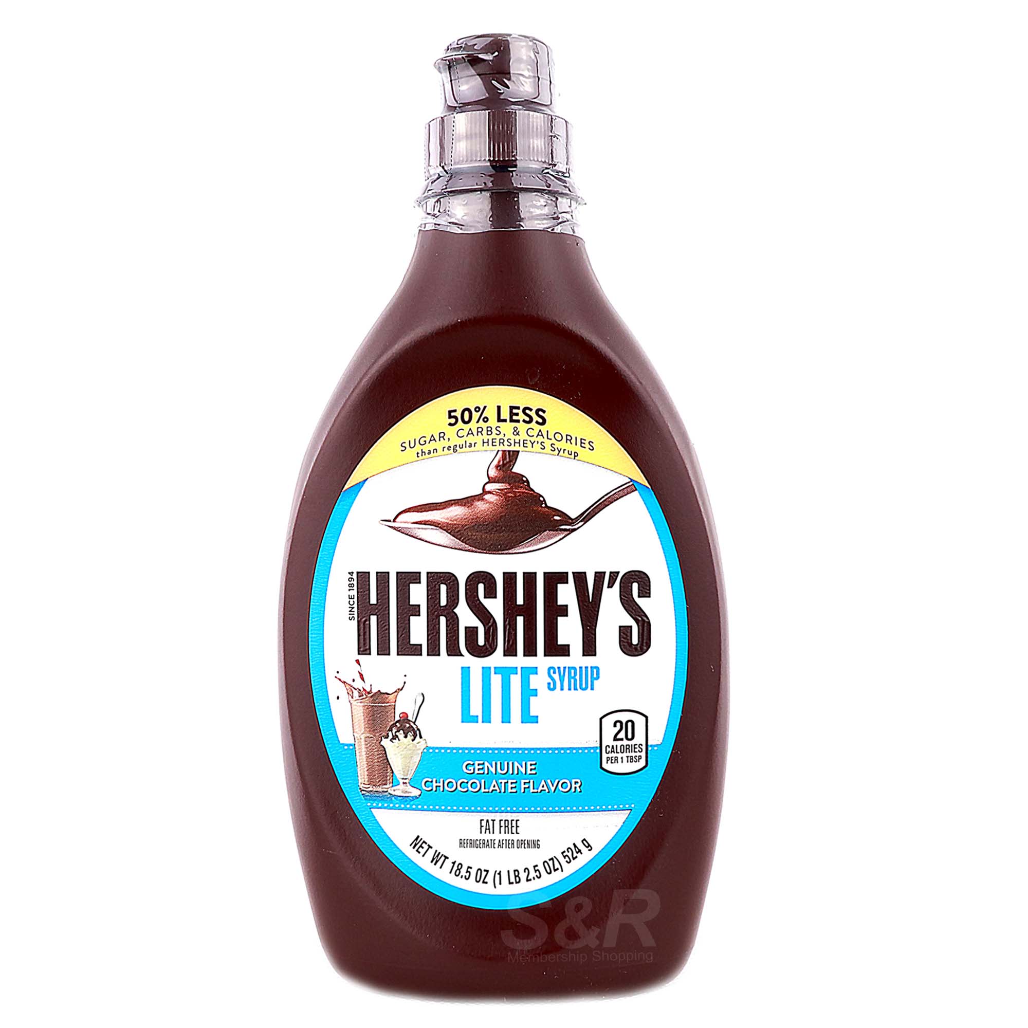 Hershey's Lite Chocolate Syrup 524g Hershey's Lite Chocolate Syrup 524g